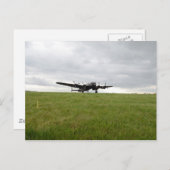 Avroランカスターの滑走 ポストカード (正面/裏面)
