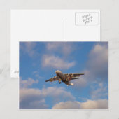 Avro RJ85ジェットランディング ポストカード (正面/裏面)