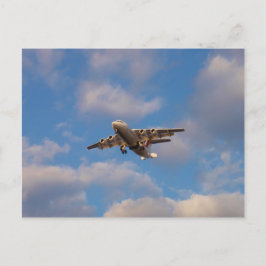 Avro RJ85ジェットランディング ポストカード