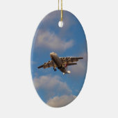 Avro RJ85ジェット機の着陸 セラミックオーナメント (右)