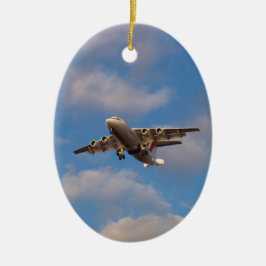 Avro RJ85ジェット機の着陸 セラミックオーナメント