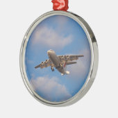 Avro RJ85ジェット機の着陸 メタルオーナメント (左)