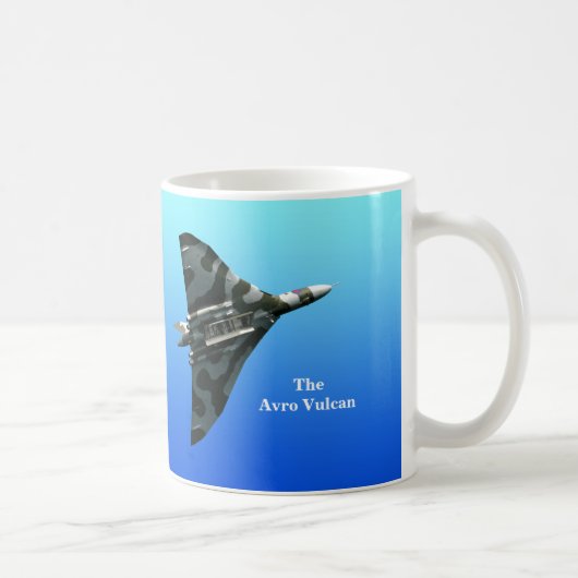 Avro Vulcan Bomberあなたのモノグラムと コーヒーマグカップ (右)