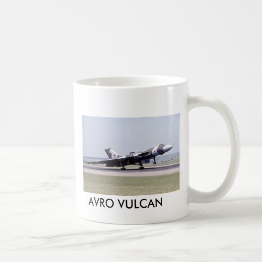 Avro Vulcan XH558のマグ コーヒーマグカップ (右)