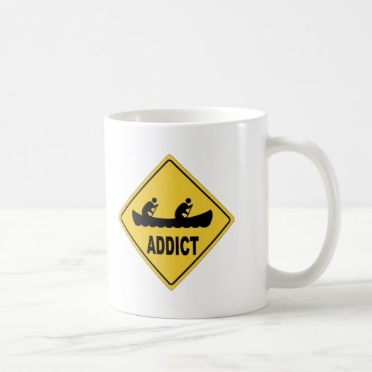 AWのカヌーをこぐこと コーヒーマグカップ (右)