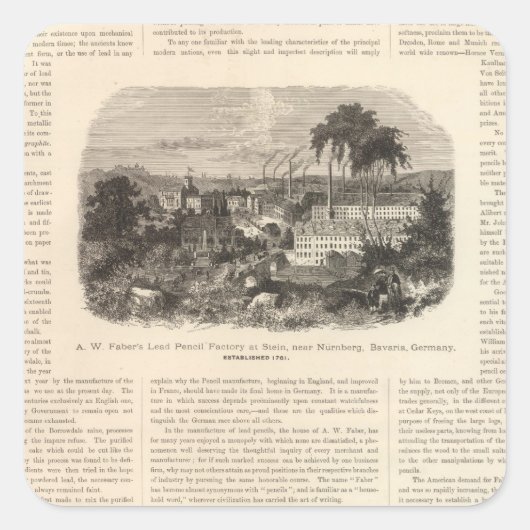 AWファバーのリードペンシル スクエアシール (正面)