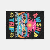 Aw船その母親の&amp；娘の旅行レトロSumme フリースブランケット (正面(横))