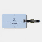 Aw船舶カスタム誕生日クルーズグループマッチング ラゲッジタグ (裏面横)