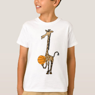 AW-バスケットボールのワイシャツを持つキリン Tシャツ