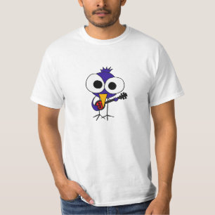 AW-バンジョーのワイシャツを遊んでいるブルーバード Tシャツ