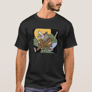 AW-狼人間の変形のワイシャツ Tシャツ