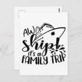 Aw It's A Family Trip, Cruise Ship Vacation Gift ポストカード (正面/裏面)