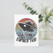 Aw It's A Family Trip, Cruise Ship Vacation Gift ポストカード (スタンド正面)