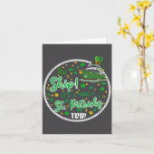 Aw It's A Saint Partrick Cruise Trip Family Reunio カード (黄色い花)