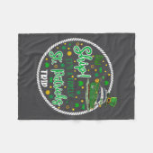 Aw It's A Saint Partrick Cruise Trip Family Reunio フリースブランケット (正面(横))