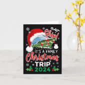 Aw Shipクリスマスクルーズ旅行2024家族M カード (黄色い花)
