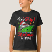Aw Shipクリスマス旅行かわいいクルーズファミリーF Tシャツ (正面)