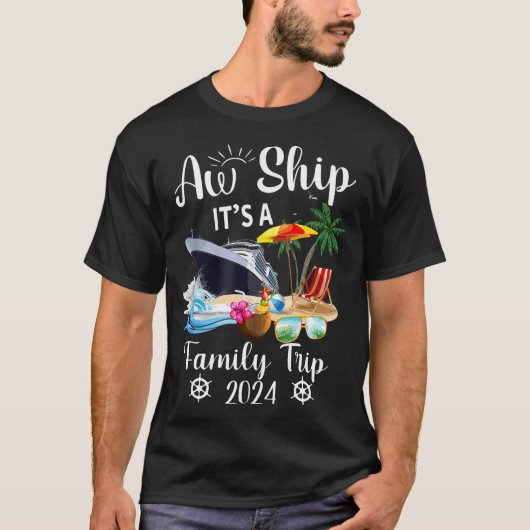 Aw Ship家族旅行2024 Tシャツ (正面)
