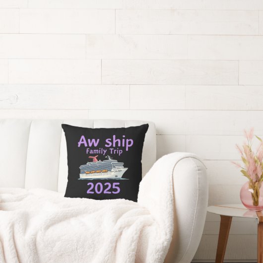 Aw Ship Family Trip 2025究極クルーズアドベンチャー クッション (ソファ)