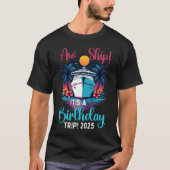 Aw Ship It's A誕生日旅行2025 おもしろい Tシャツ (正面)