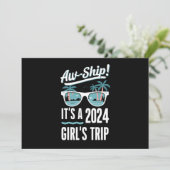 Aw Ship It's A 2024 Girls Trip Girls Cruise Group 招待状 (スタンド正面)