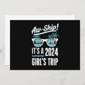 Aw Ship It's A 2024 Girls Trip Girls Cruise Group 招待状 (正面/裏面)