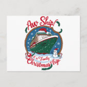 Aw Ship It's A Family Christmasクルーズ旅行 シーズンポストカード (正面)
