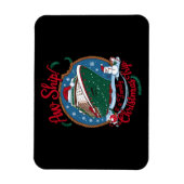 Aw Ship It's A Family Christmasクルーズ旅行 マグネット (縦)