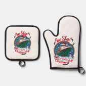 Aw Ship It's A Family Christmasクルーズ旅行 鍋つかみ&鍋敷きセット (正面)