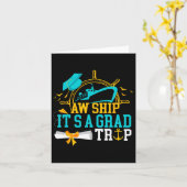 Aw Ship It's A Grad Trip Graduation Cruise Ship Gr カード (黄色い花)