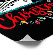 Aw Ship Its Christmas Trip Cruise Xmas Lights Holi ポスター (角)