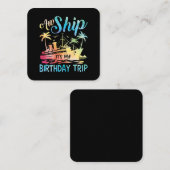 Aw Ship It's My誕生日・トリップ スクエア名刺 (正面/裏面)