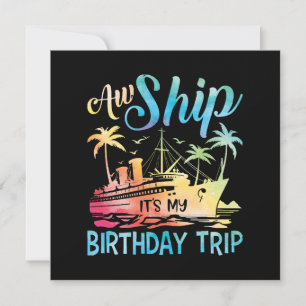 Aw Ship It's My誕生日・トリップ 招待状