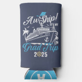 Aw Ship It's My Grad Trip Graduation Cruise Squad スリム缶クーラー (裏面)