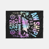 Aw Ship Its Our Mother Daughter Trip 2025 Matching フリースブランケット (正面(横))