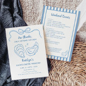 Aw Shucksオイスターバチェロレッテ週末の日程 招待状