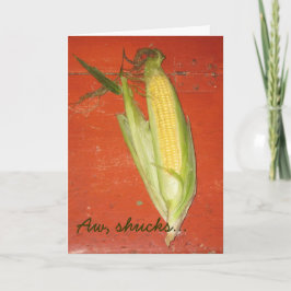 Aw、Shucksグリーティングカード カード