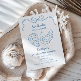 Aw Shucks彼女は花嫁のバチェロレッテ週末 招待状