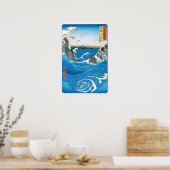 Awa Province, Naruto Whirlpools by Ando Hiroshige ポスター (キッチン)