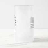 AWACSの円のバッジ フロストグラスビールジョッキ (中央)