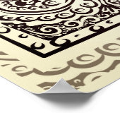 Awake=Caffeine – 文前向き書引用文 ポスター (角)