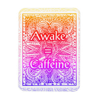 Awake=Caffeine – 文前向き書引用文 マグネット