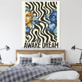 Awake Dream (Sun&Moon) Stretched Canvas Print キャンバスプリント (インサイチュ (寝室))