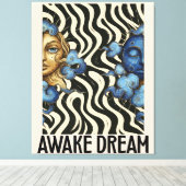 Awake Dream (Sun&Moon) Stretched Canvas Print キャンバスプリント (インサイチュ (ウッドフロア))