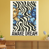 Awake Dream (Sun&Moon) Stretched Canvas Print キャンバスプリント (インサイチュ (リビング))