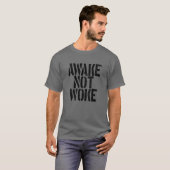 Awake Not Woke Anti Censorship Free Speech Tシャツ (正面フル)