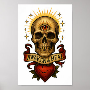 Awaken & Heal – サードアイスカルポスターまたはダウンロード ポスター