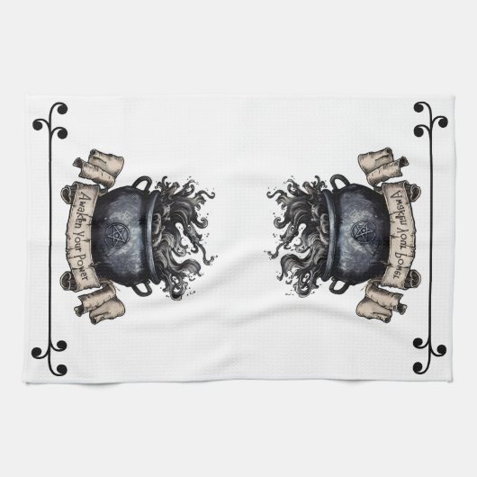 Awaken Your Power Cauldron キッチンタオル (横)