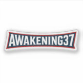 Awakening37 ステッカー - ブランドを宣伝。存在感を示せ シール (正面)