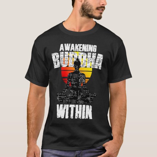 Awakening Buddha, Spiritual Awareness, Zen Teacher Tシャツ (正面)